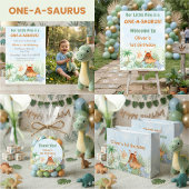 Invitation Dinosaur One-A-Saurus 1st Birthday