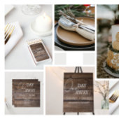 Rustieke bruiloft een dag weg repetitie diner fees bedankdoosjes