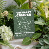Panneau de table Rétro Happy Camper Time Capsule