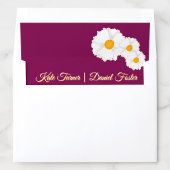 Faire-part de mariage floral Cranberry