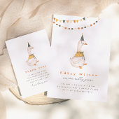 Assiettes En Carton Une oie sotte 1ère fête d'anniversaire