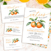 Serviette En Papier Baby shower Citrus Orange