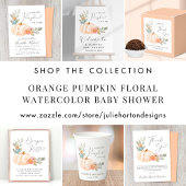 Sachets En Papier Baby shower d'automne citrouille