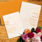 Orange Sunset Wedding Etiket