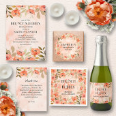 Serviette En Papier Aquarelle Orange Floral Brunch et Serviettes Bubbl