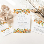 Poster Oranges d'été brillantes Baby shower chasse de Pac