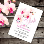 Welkom Orchidee Bloesems 60ste verjaardag Reclamebord Met Voetstuk