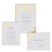 Bandeau De Faire-part Orchidée Vows Ivory Formal Classic Initiales Maria