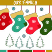 Blooms: Retro Kerstuitnodiging Kaart