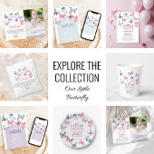 Serviette En Papier Fête d'anniversaire de notre petit papillon