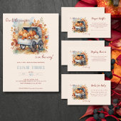 Assiettes En Carton Notre petit Baby shower d'automne Citrouille Neutr