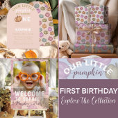 Serviette En Papier Whimsical Pumpkin Happy Birthday Party 