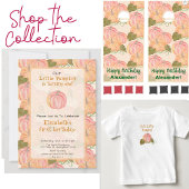 Herfst Pompoen Eerste Verjaardag Custom Foto Kaart