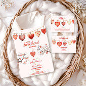 Invitation Notre petit amour Baby shower de la Saint Valentin