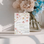 Invitation Our Little Wildflower 1st Birthday Invite