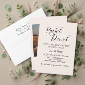 Invitations En Vélin Mariage d'aquarelle moderne Magnolia (Personnalisez la collection de ce créateur indépendant. Test)