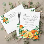 Boho Sinaasappel Blossom Trouwtafel Nummer Kaart (Personaliseer deze collectie van deze onafhankelijke maker. Test)