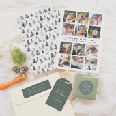 Tampon Auto-encreur Typographie minimale Joyeux Noël Adresse de retour