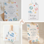 Serviette En Papier Baby shower spatial
