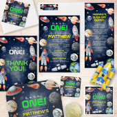 Serviette En Papier Outer Space First Birthday