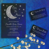 Over het Baby shower van de maan Bedankkaart