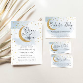 Over het Moon Gold Stars Roze Baby shower Bedankzakje