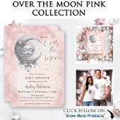 Serviette En Papier Sur La Lune Rose Girl Baby shower serviettes