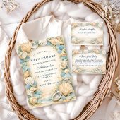 Carte D'accompagnement Oyster And Starfish Beach Diapper Raffle