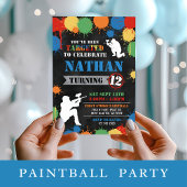 Poster Paintball Recharge Station Garçon fête d'anniversa
