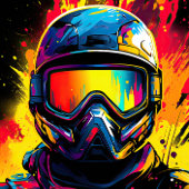 Paintball Anniversaire Invitation numérique ou imp