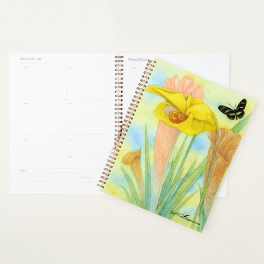Collection Painted Petals - Plante Pitcher Planner (Devant avec enveloppe)