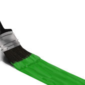 Aimant Peinture Peintre Service Société Pinceau vert