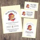 Carte D'accompagnement Pancakes En vichy Plaid Déchets