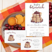 Poster Pancakes Baby shower Devinez combien de cerises