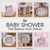 Assiettes En Carton Plaques en papier Baby shower rose fille