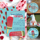 Popsicle Pattern Blue Summer Ice Cream Leggings