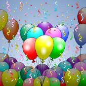 Invitation Balloon d'anniversaire