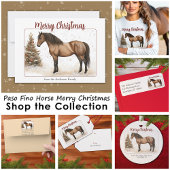 Feuille De Papier Cadeau Rustique Paso Fino Cheval Joyeux Noël hiver