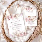 Pastel Blossom Baby Shower Kaart