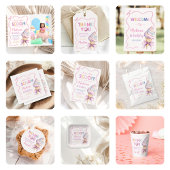 Invitation Pastel Coquette Baby shower fille crème glacée