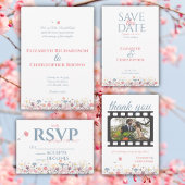 Invitation Mariage de fleurs d'aquarelle hébergé par des pare