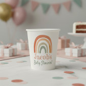 Sachets En Papier Baby shower arc-en-ciel rustique merci