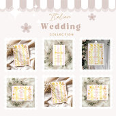 Carte De Remerciements Pastel Italien Mariage thème de la cuisine