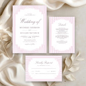 Numéro De Table Mariage rayé lavande pastel