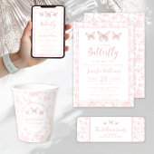 Assiettes En Carton Pastel rose mignon ours en peluche bébé douche fil