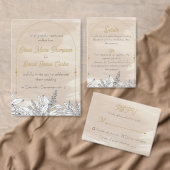 Menu de mariage rose pastel (Personnalisez la collection de ce créateur indépendant. )