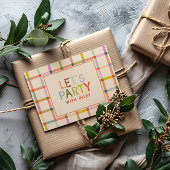 Tablier Plaid Coloré Personnalisé