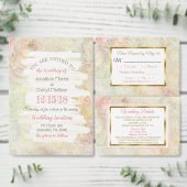 Pastel Rose Rose Mariage carte RSVP (Personnalisez la collection de ce créateur indépendant.)
