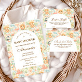 Invitation Pastel Summer Animals Baby Shower