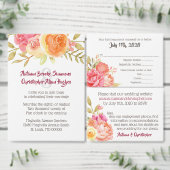 Faire-part de mariage de fleurs d'aquarelle Pastel (Personnalisez la collection de ce créateur indépendant.)